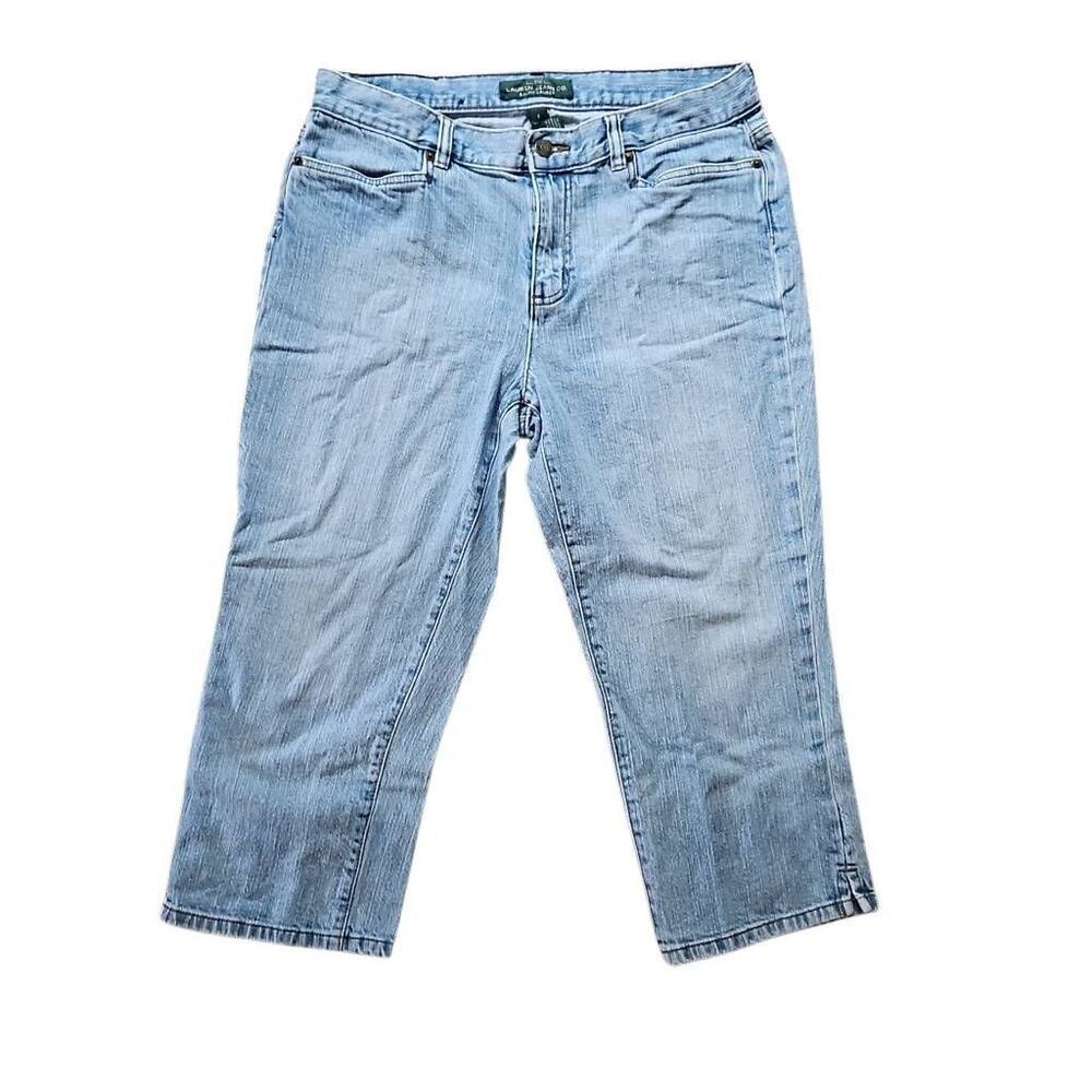 Lauren Ralph Lauren Jean Co. Denim Capri Light Wash 8